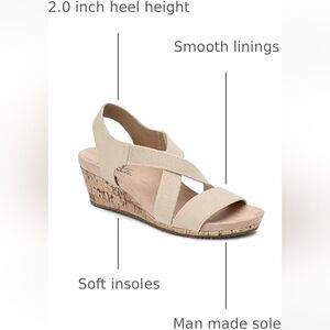 (S-4499) Lifestride Mexico Wedge Sandal Sz 7.5